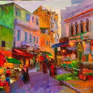 Couteau a l'huile Si Bahri 2025 85x75 cm