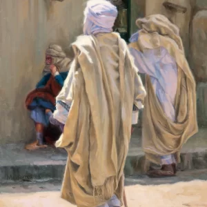 Huile sur toile Homme de Tunisie 2020 73x100 cm