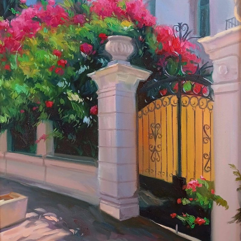 Avenue de la La liberté 80x60 cm Huile sur Toile