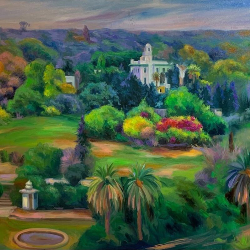 Belvédère 120x80 cm Huile sur Toile