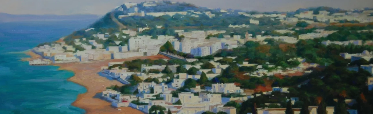 Huile sur toile_Villes de Tunisie_Gammarth_2009_81x60 cm