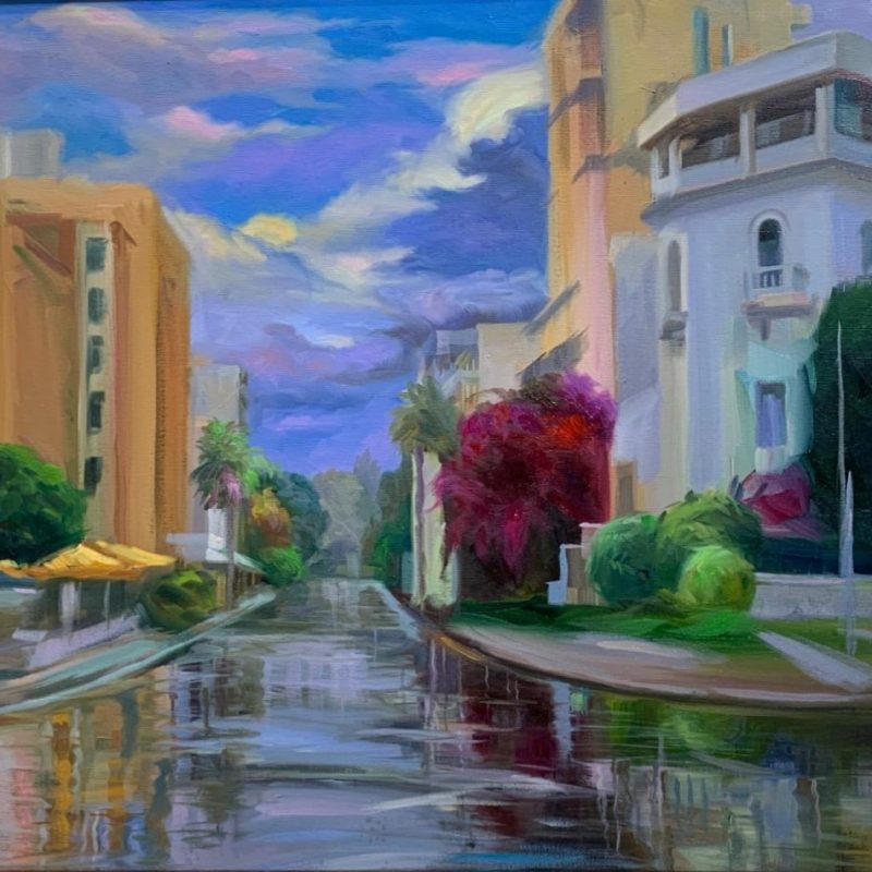 Lafayette 80x60 cm Huile sur Toile