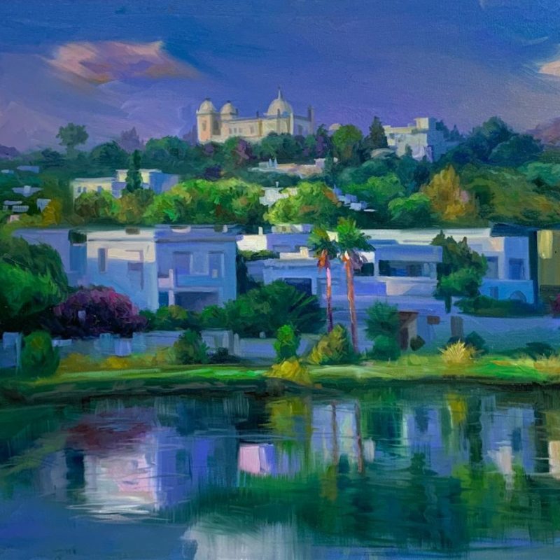 Port Punique 80x60 cm Huile sur Toile