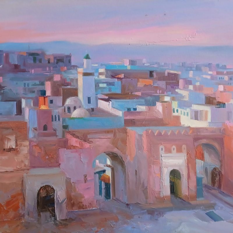 Sfax 70x50 cm Huile sur Toile