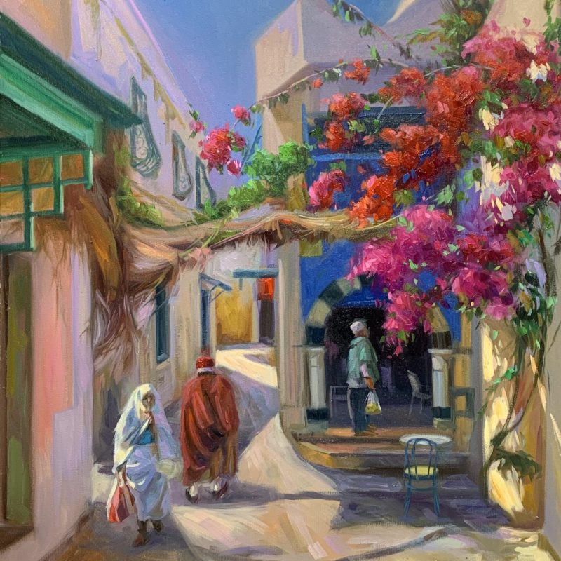 Sousse 80x60 cm Huile sur Toile